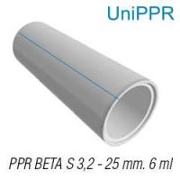 PPR FITTING TUBERIA PPR BETA S3,2 25 MM  6ML